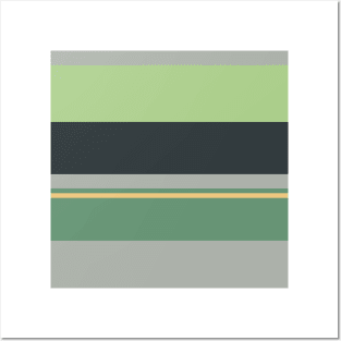 An ideal assortment of Greyish, Charcoal, Oxley, Laurel Green and Sand stripes. Posters and Art